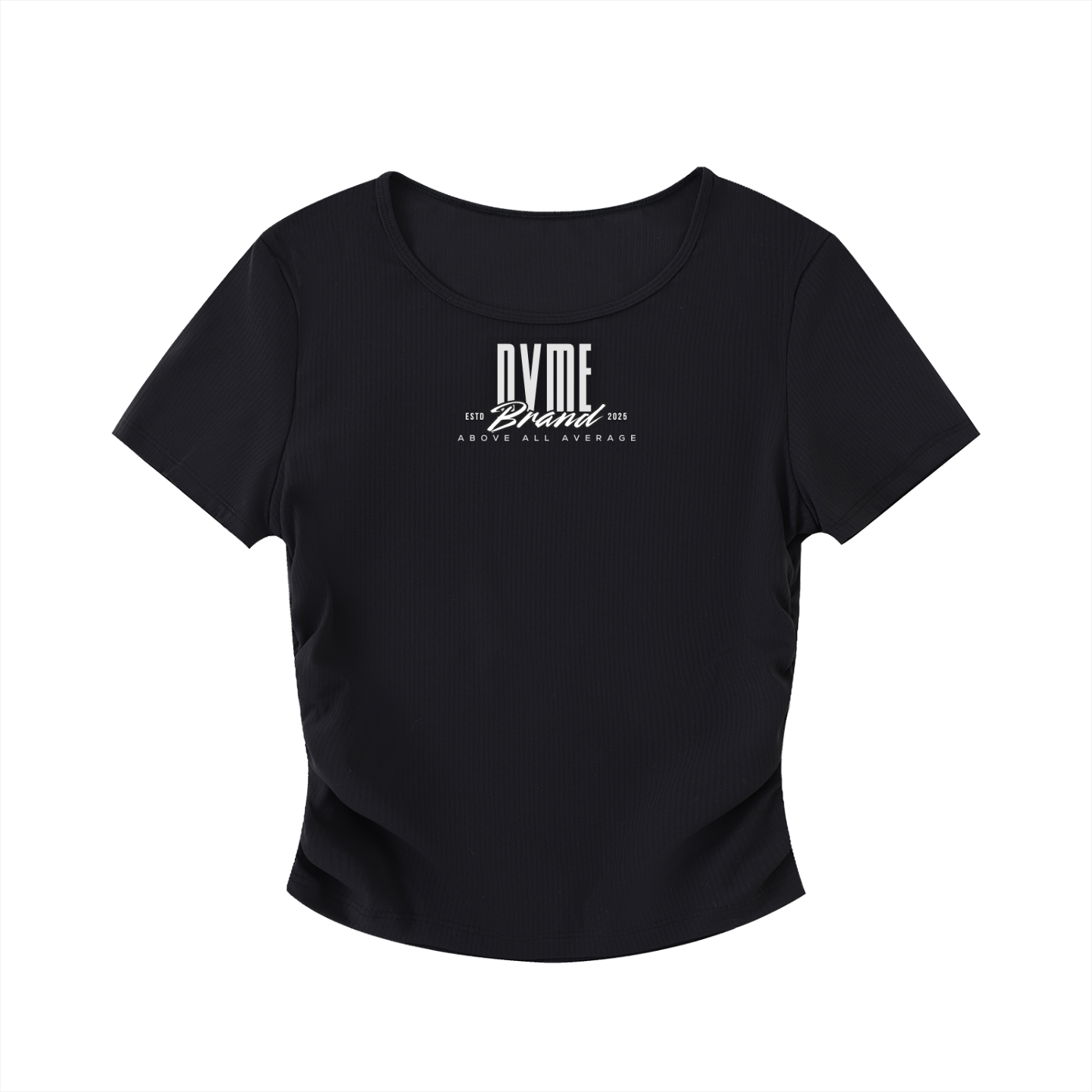 TAG ME Ruched Bodycon Crop Top