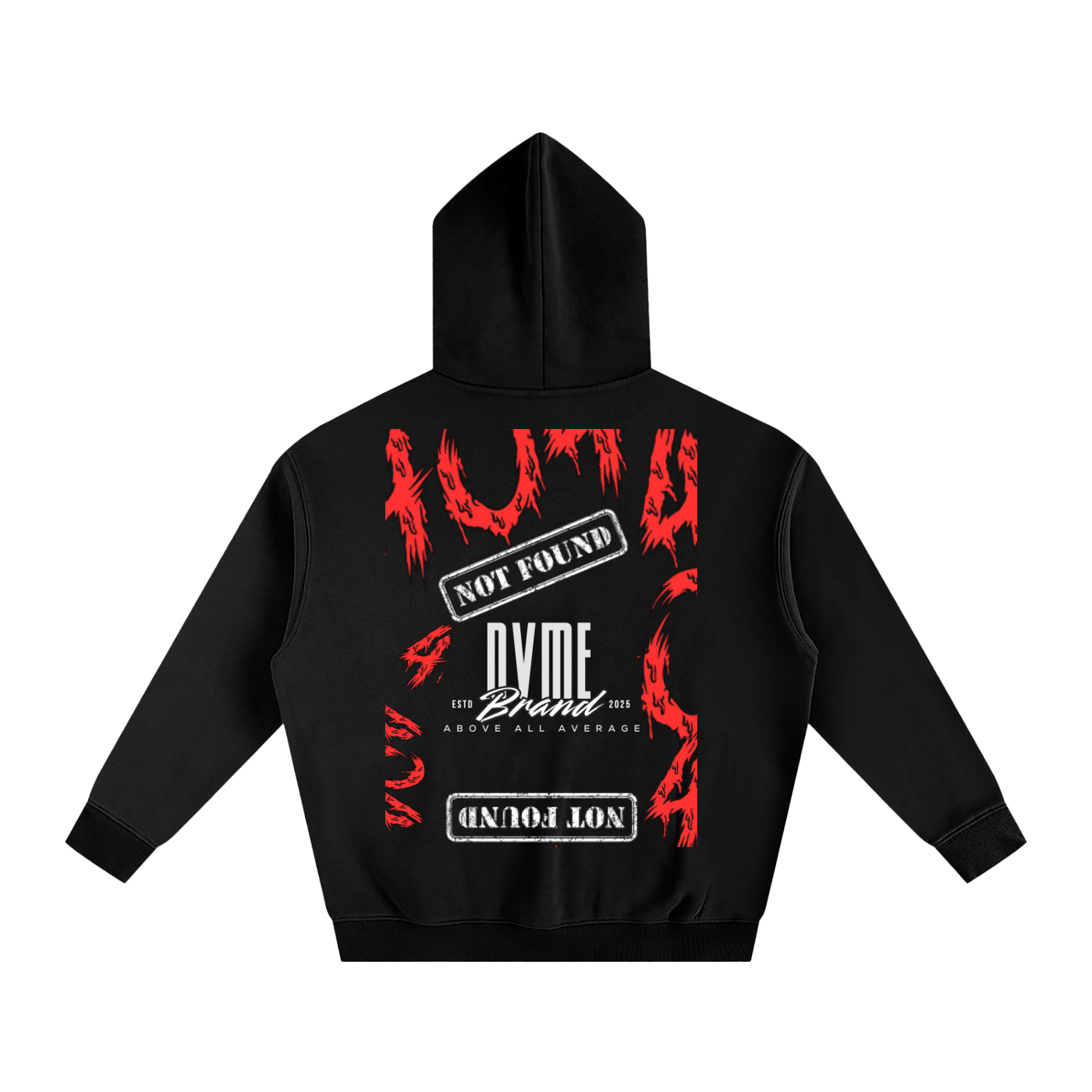 Fall Collection "404 Not Found" Oversize Fleeced Hoodie