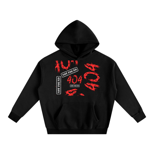 Fall Collection "404 Not Found" Oversize Fleeced Hoodie
