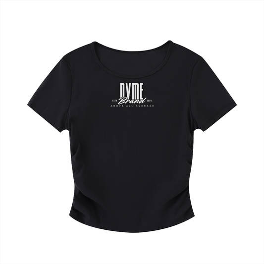 TAG ME Ruched Bodycon Crop Top