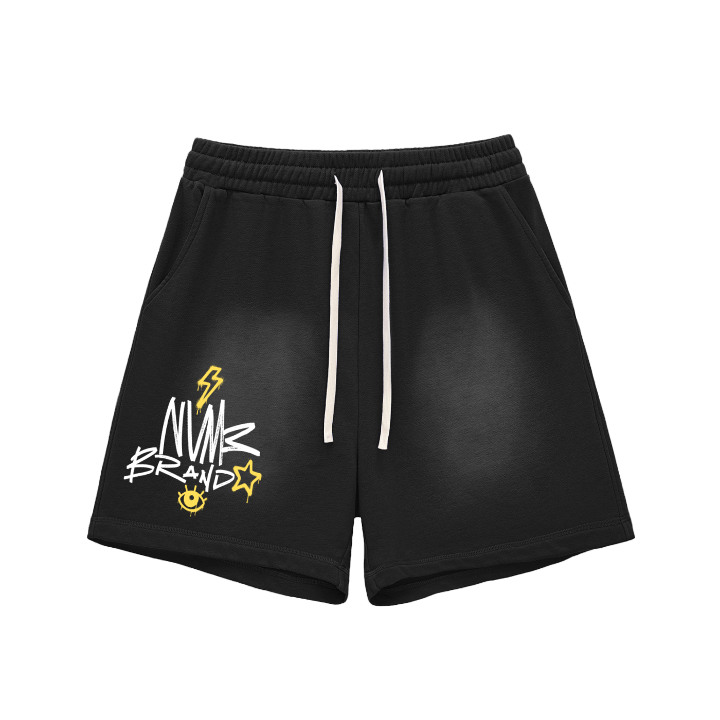 NVME Special Edition Sun Fade Raw Edge Cotton Shorts