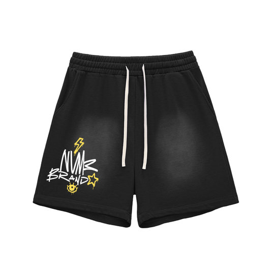 NVME Special Edition Sun Fade Raw Edge Cotton Shorts