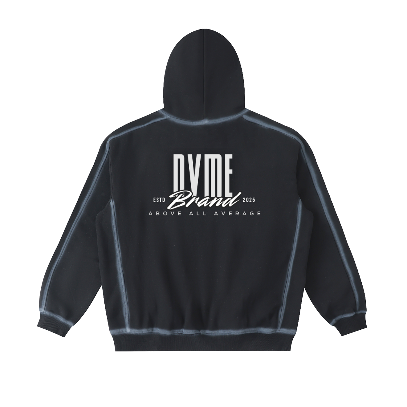 Chalk Board faded Edge Fleece Hoodie