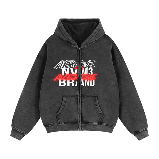 NVME CULINARY Zip-Through Boxy Fleece Hoodie